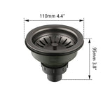 Edelstahl-Spülbecken Abflussfilter mit Geruchsbarriere – Pop-Up Stopper & Anti-Verstopfungssystem
