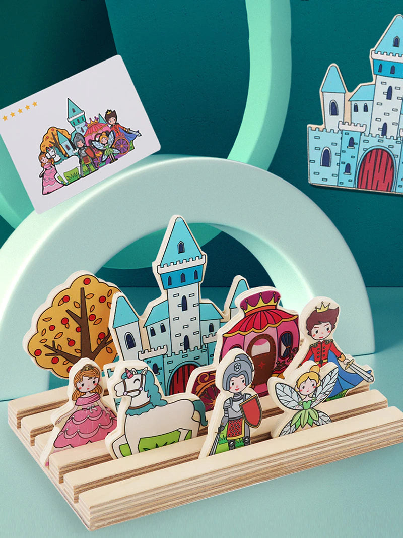 Kreatives 3D-Puzzle aus Holz – Märchenhaftes Kombinationsspiel