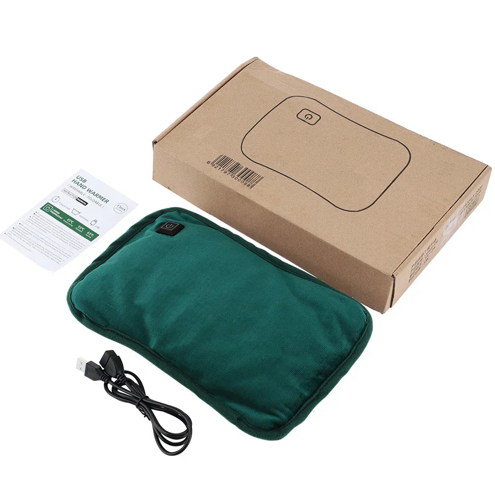 Tragbares Wärme-Kissen | Wiederaufladbar über USB | 3 Heizstufen | Ergonomischer Bauch- & Rückenwärmer | Mit automatischer Abschaltung