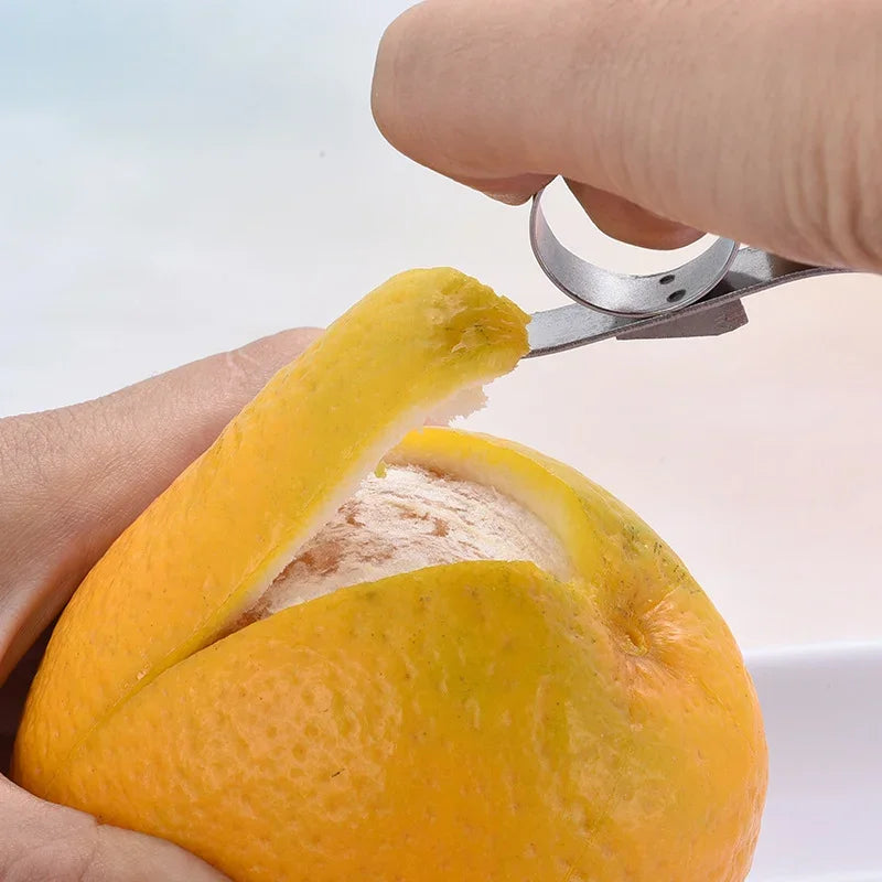 FruchtSchäler Pro | Edelstahl Fingerring Obstschäler