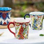 Becher mit Bohemian Blumenmuster