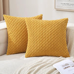 Boho Ripp-Cord-Kissenbezug – Stilvolle gestreifte Dekokissenhülle für Sofa oder Bett
