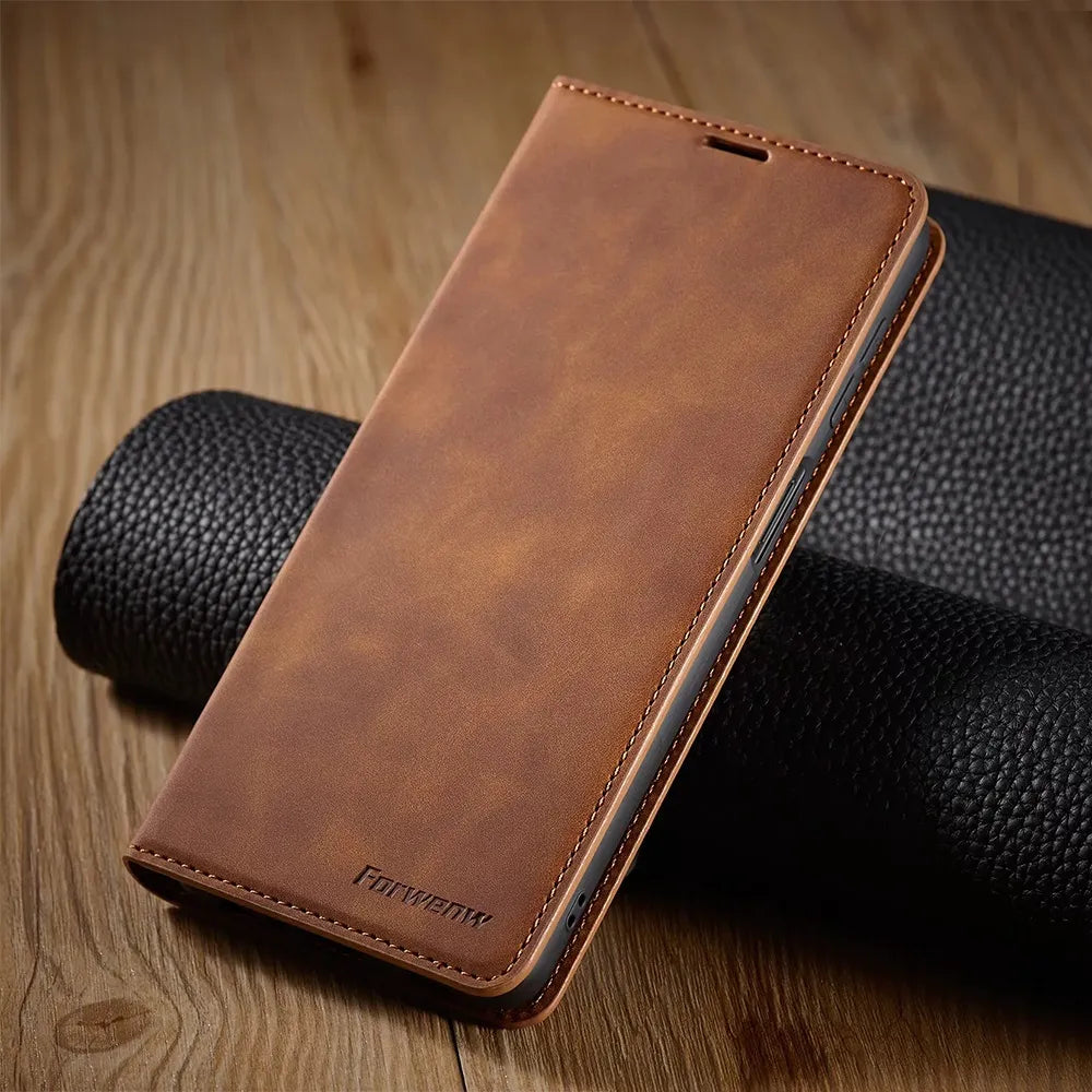 Elegante Ledertaschenschutzhülle für Samsung Galaxy