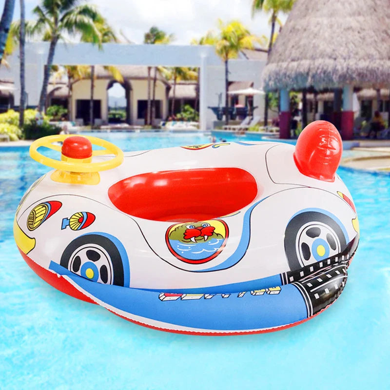 Baby Schwimmring zum Aufblasen mit Steuer