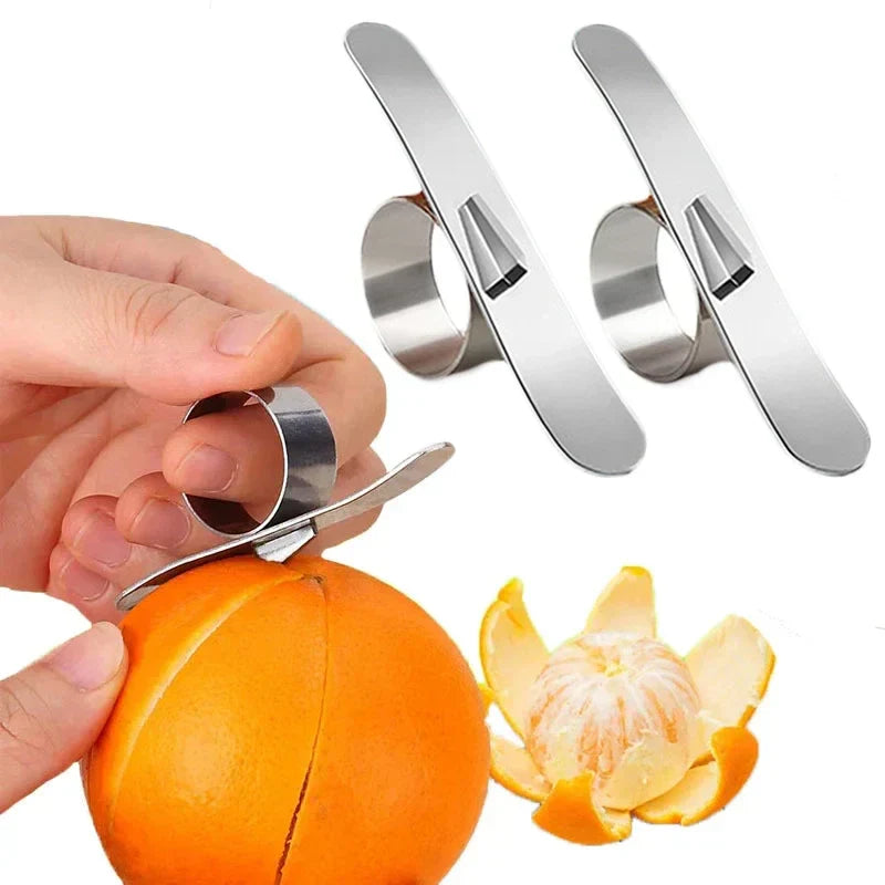 FruchtSchäler Pro | Edelstahl Fingerring Obstschäler