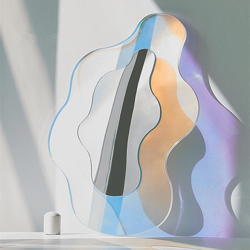 Blütenförmiger Acrylspiegel mit Prisma-Effekt