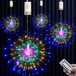 Funkelnde LED-Lichterkette Glanzzauber | 150/200 LEDs | 8 Modi mit Fernbedienung | Wetterfest | Warmweiß, Kaltweiß, Bunt oder Blau
