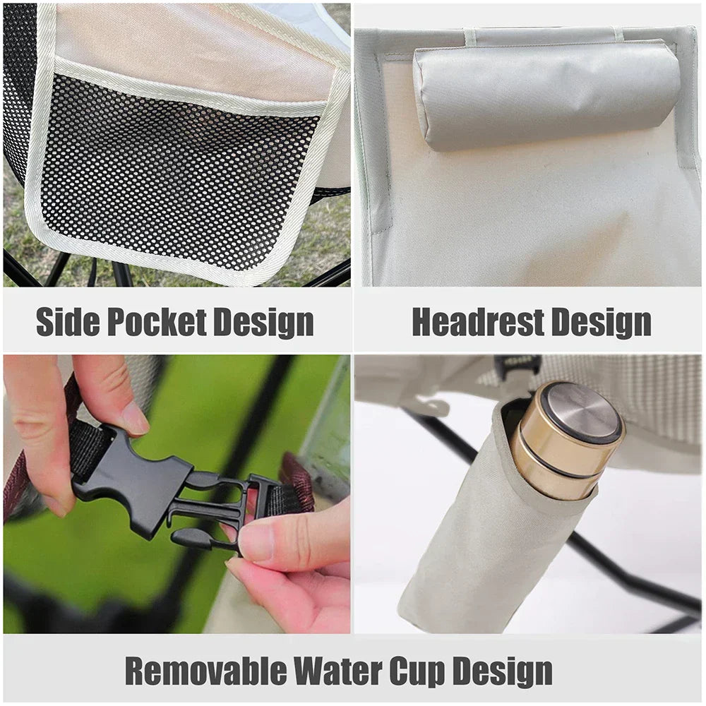 Lightweight Outdoor Folding Chair for Camping and Garden