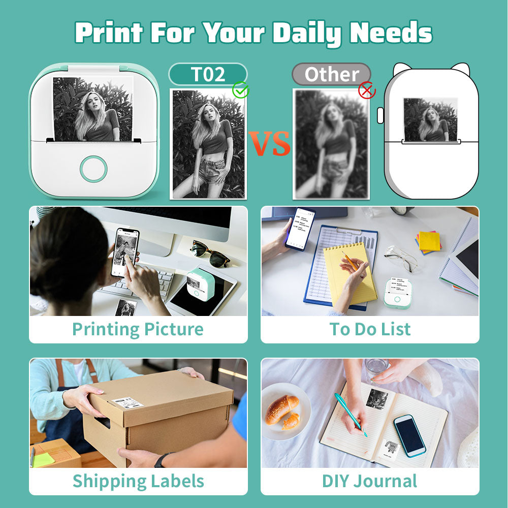 Tragbarer Thermodrucker ohne Tinte – PocketPrint Mini