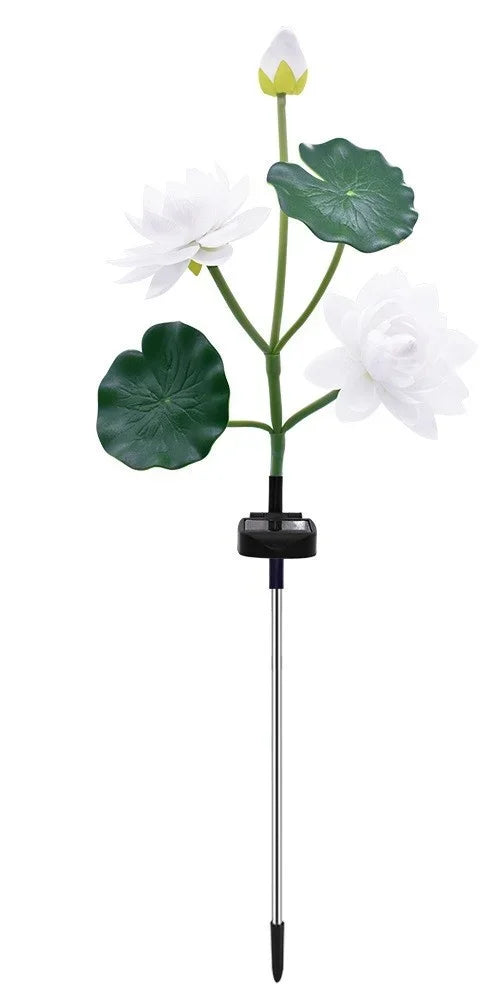 Sonnenblüten Gartenleuchte | Elegantes Lotusdesign | Wetterfest