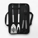 Edelstahl Grillbesteck-Set mit Tragetasche – 3 oder 5 Teile