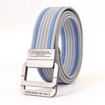 FlexiBelt | Unisex Canvas Gürtel – Doppelt Metallring Schnalle, Verstellbar
