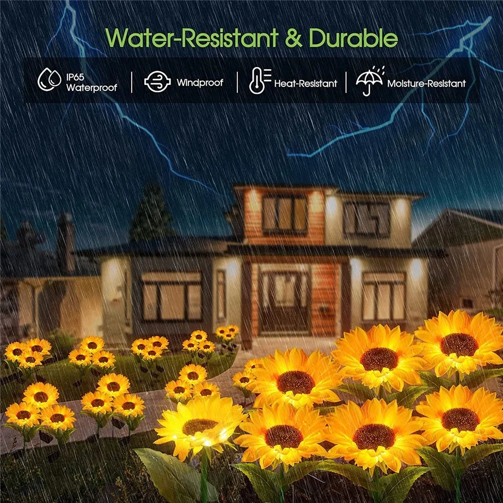 Blossom Magic - Solar Sunflower Lights for Your Garden