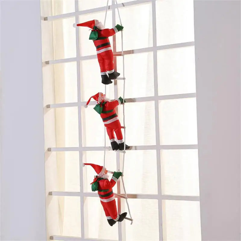 Hängende Weihnachtsdeko – Kletternder Santa Claus Figur für Fenster