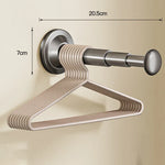 FlexoHalter | Telescopic Clothes Hanger with Suction Cup | No Drilling Required | Ideal for Bathroom, Hallway & Balcony
