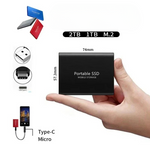2TB Hochgeschwindigkeits-SSD mit USB-C 3.1 - Schneller Speicher