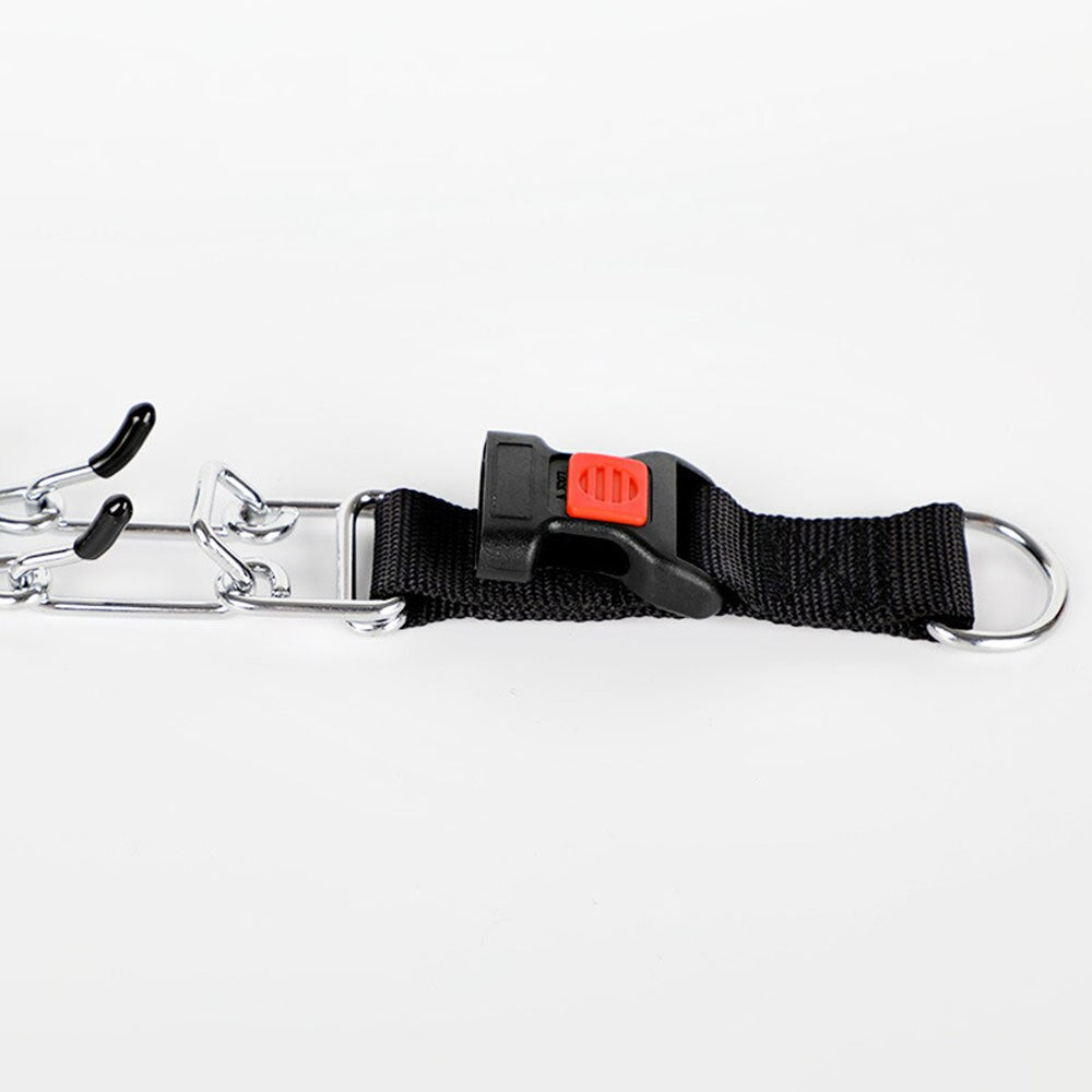 Hunde Trainingshalsband mit Schnellverschluss und Stahlkette