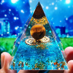 Orgonit-Pyramide mit Amethystpendel – Energie, Schutz und Dekoration