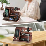 Stylish wooden organizer for your workspace