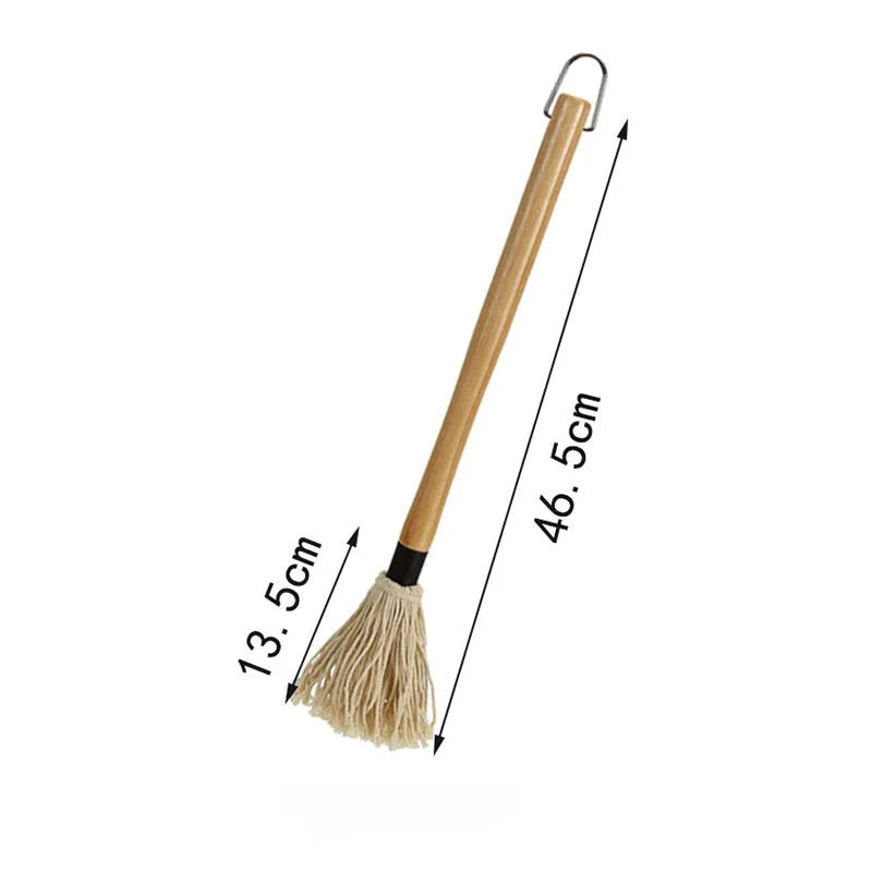 GrillMaster Marinade Brush Set | Cotton Bristles & Wooden Handle