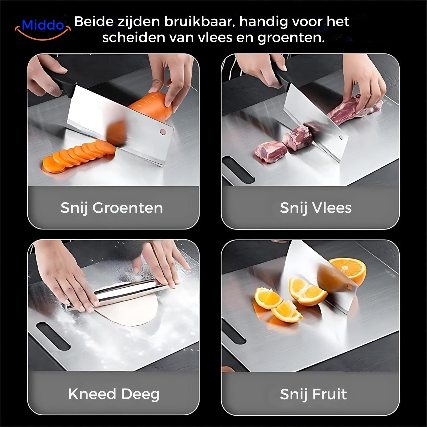 HygienePlus Stainless Steel Cutting Board | Your safe choice in the kitchen!