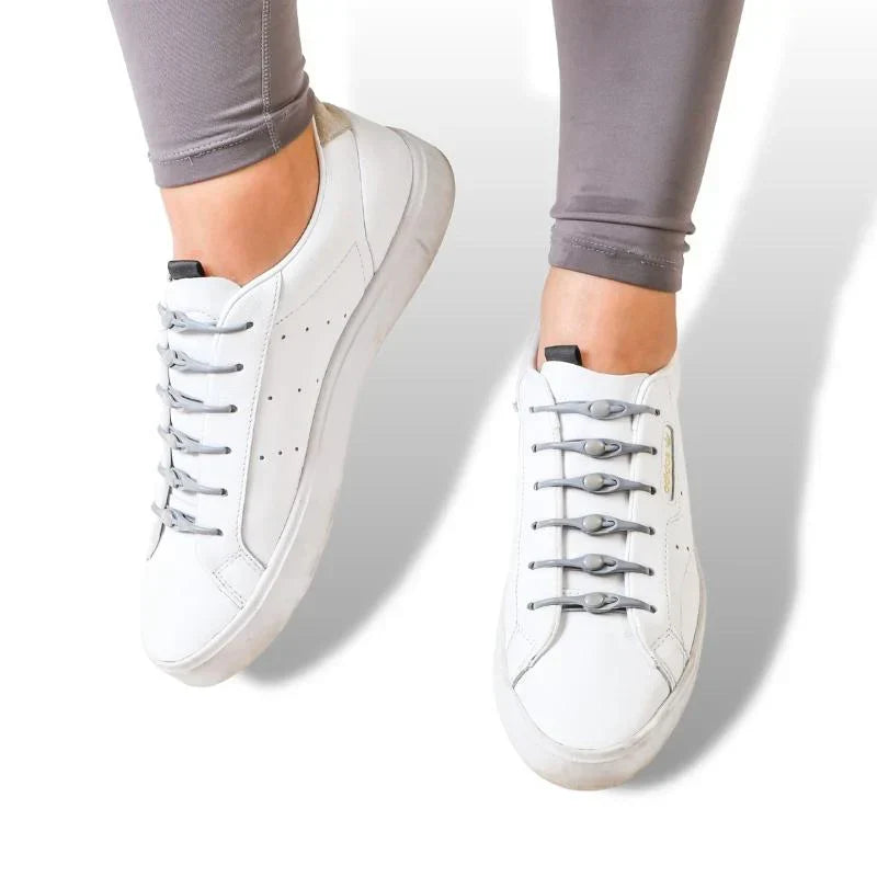No-Tie Shoelaces | Elastic and Knot-Free | 12 Pack | For All Shoe Sizes