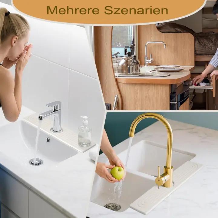 Stylische Steinmatte für Küche und Bad – Wasserabsorbierend und pflegeleicht (2-teiliges Set)