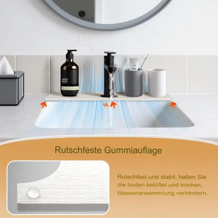 Stylische Steinmatte für Küche und Bad – Wasserabsorbierend und pflegeleicht (2-teiliges Set)