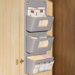 SmartSpace | Fabric Wall Organizer | With Clear Window & Hooks | Practical Compartments