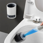 Hygienische Toilettenbürste mit integriertem Seifenspender