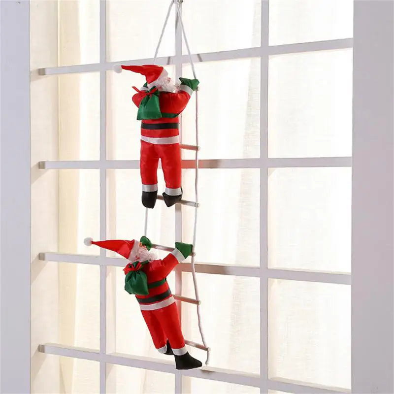 Hängende Weihnachtsdeko – Kletternder Santa Claus Figur für Fenster