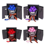 Geschenkbox mit 7 Seifenrosen im Blumenstrauß-Design