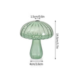 Elegant Mushroom Glass Vase for Hydroponic Plant Displays