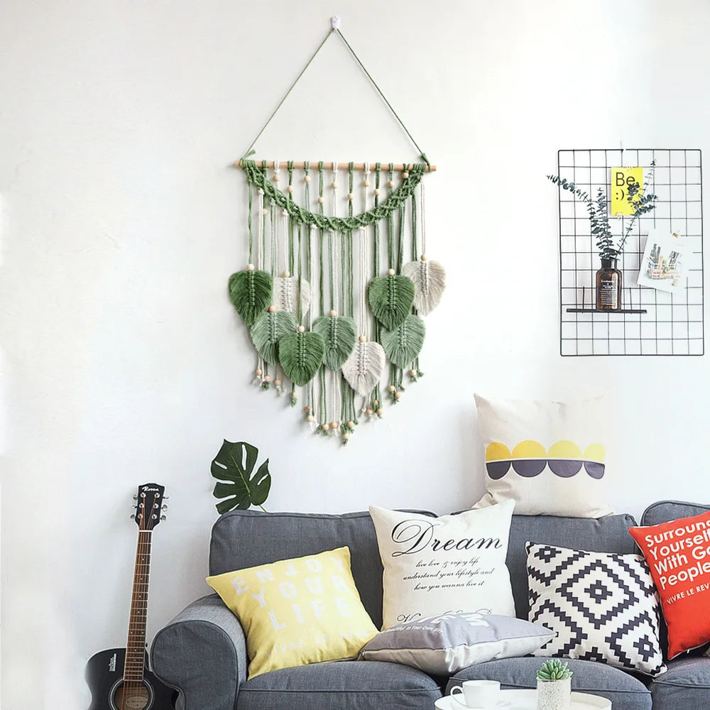 Eleganter Makramee Wandbehang für ein harmonisches Zuhause