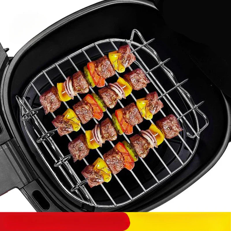 GrillMaster Professional Skewer Set | Stainless Steel & Holder | For Grill and Oven