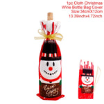 Festive Wine Bottle Cover – Stylish Christmas Decoration