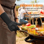 FeuerFest | BBQ Glove | Heat Protection up to 800 °C, Non-Slip & Comfortable | Ideal for Grilling, Oven & Outdoor Kitchen