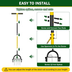 Lawn Aerator Pro | Manual Lawn Aeration with Steel Spikes | 16 Spikes & 8 Hollow Corers | For a Flourishing Garden