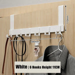 Practical Door Hook Organizer with 6 Aluminum Hooks