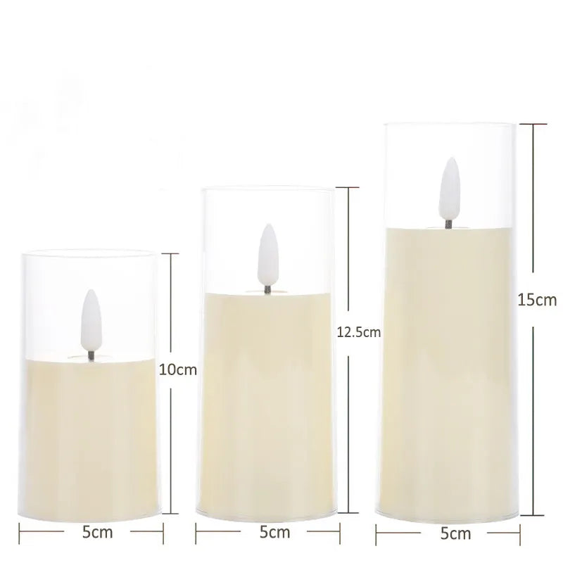 Atmospheric LED candles for a safe ambiance