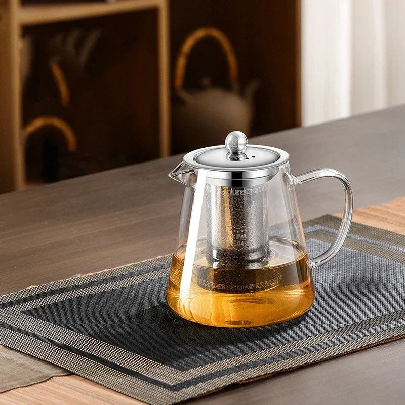 Elegante Teekanne aus Borosilikatglas – Ideal für Teeliebhaber