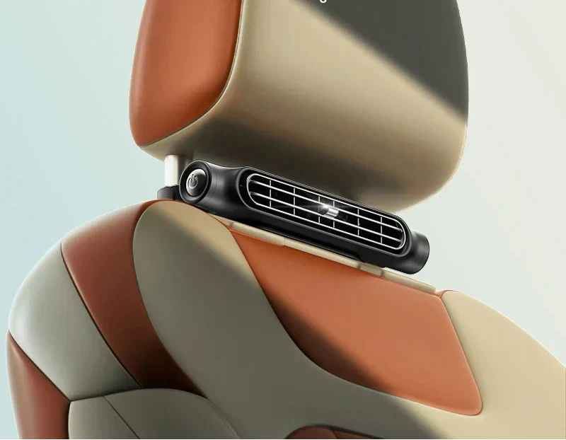 Zubehör für Autositz: Kompakter USB-Fan mit 3 Geschwindigkeiten