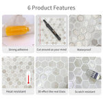 3D Selbstklebende Hexagonale Wanddekorationsplatten | HexaStyle