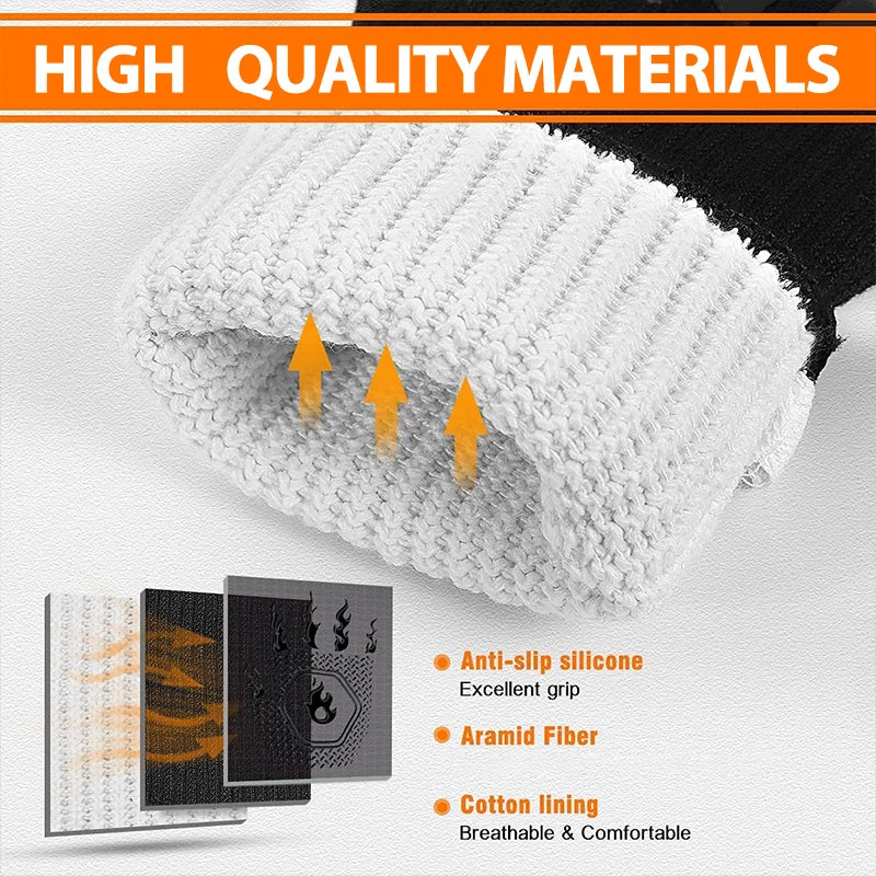 FeuerFest | BBQ Glove | Heat Protection up to 800 °C, Non-Slip & Comfortable | Ideal for Grilling, Oven & Outdoor Kitchen