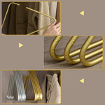 Stylish Aluminum Hangers for an Organized Wardrobe (5 Pieces)