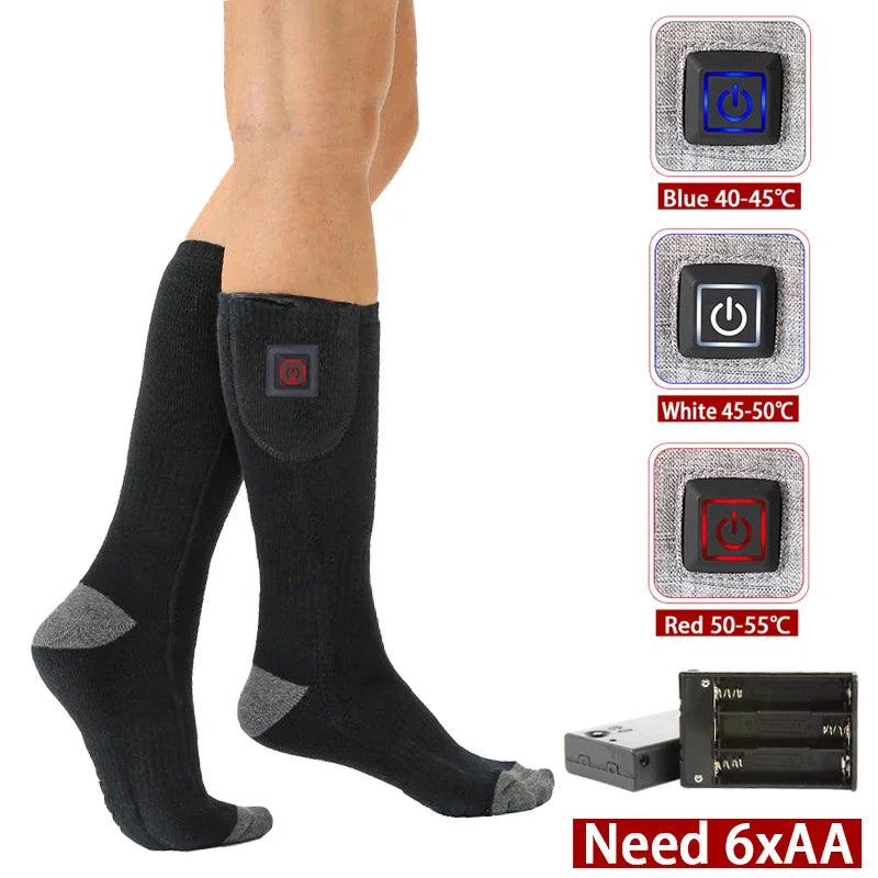 Rechargeable Heated Socks for Outdoor Enthusiasts