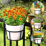 Praktische Blumentopf-Halterungen für den Balkon – 3er Set