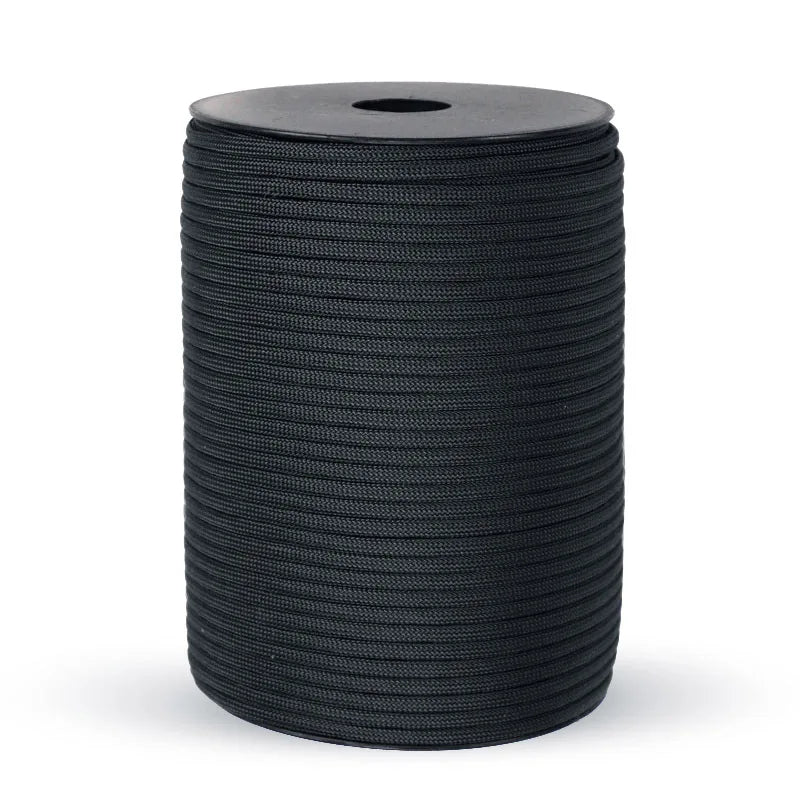100m Überlebens-Paracord – 9-strängiges Militär 550 Seil für Outdoor & Basteln