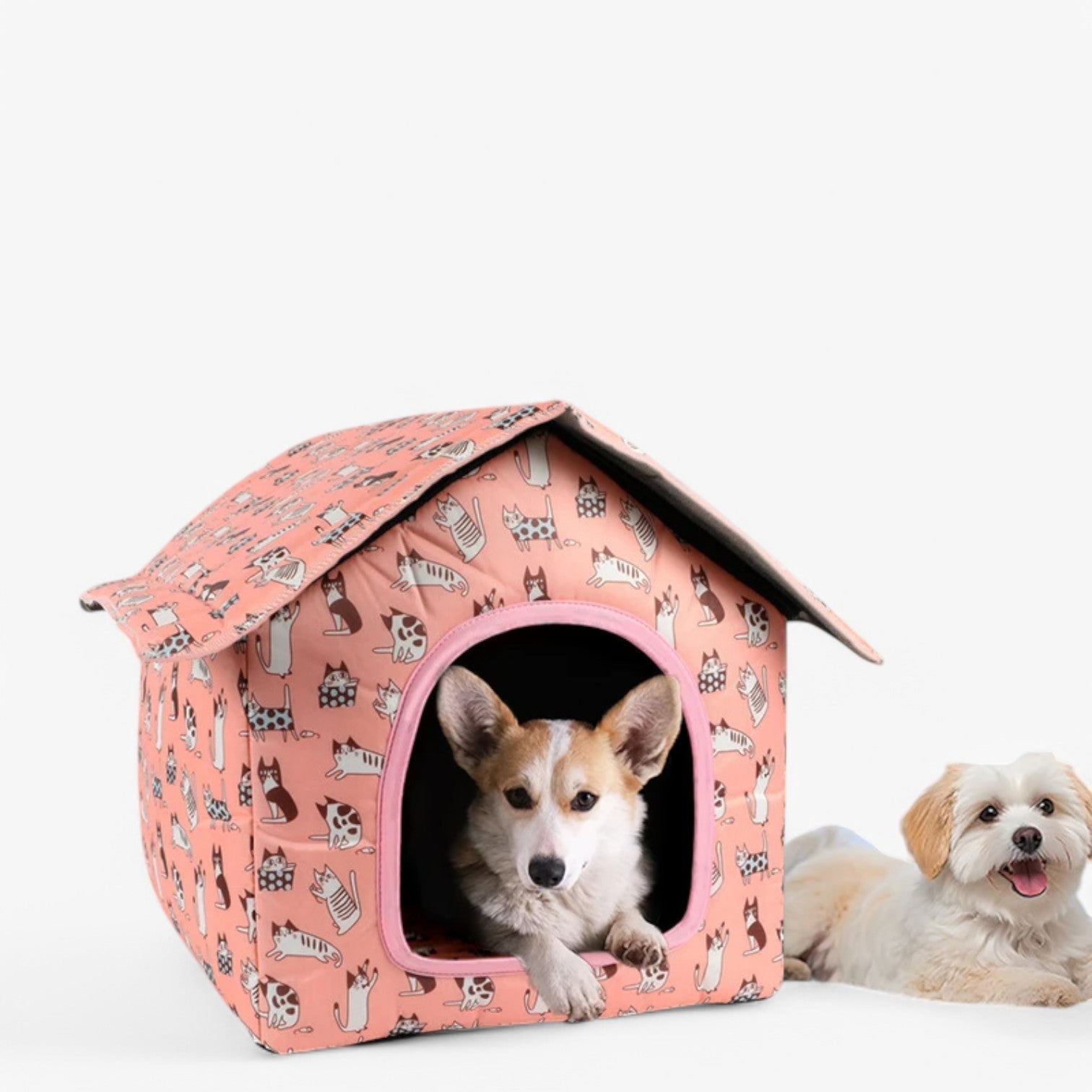 Wetterfestes Tierhaus "CozyNest" für Katzen und kleine Hunde