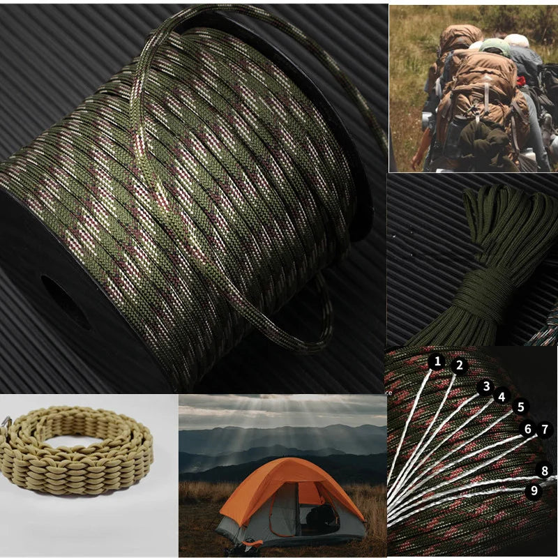 Robustes Outdoor-Seil 4 mm mit 9 Kernen - 295 kg Tragkraft